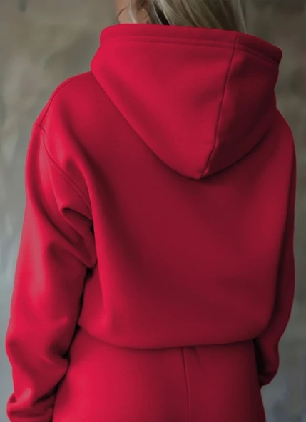 Kadın Uzun Kollu Nope Baskılı Beli Ribanalı Ikili Takım - Resim 3