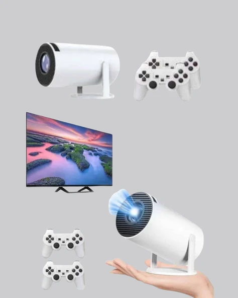 Projeksiyon Cihazı 4K Destekli Kablosuz Bağlantılı Bluetooth 5.0 - Resim 2