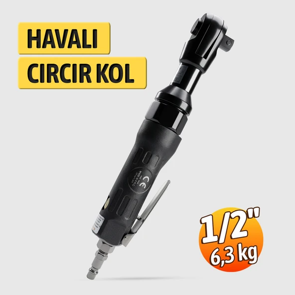 Siyah Dayanıklı Malzeme NTX4871 1/2'' Havalı Cırcır Kol 6.3 KG - Resim 2
