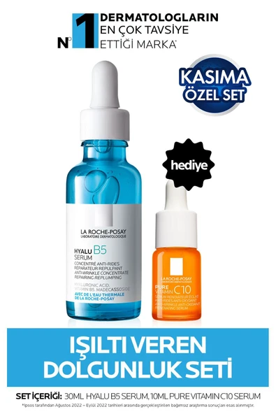 La Roche Posay La Roche-posay Işıltı Veren Dolgunluk Seti: Hyalu B5 Serum 30 Ml&c Vitamini Serum 10 Ml - Resim 2