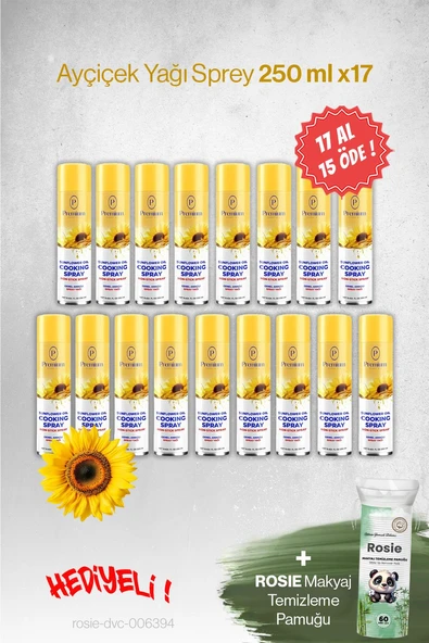 Premium Ayçiçek Yağı 17 AL 15 ÖDE, 250 ML Hediyeli ürün görseli