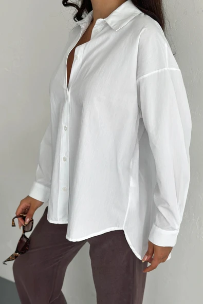 Pure Cloud Oversize Gömlek - Resim 3