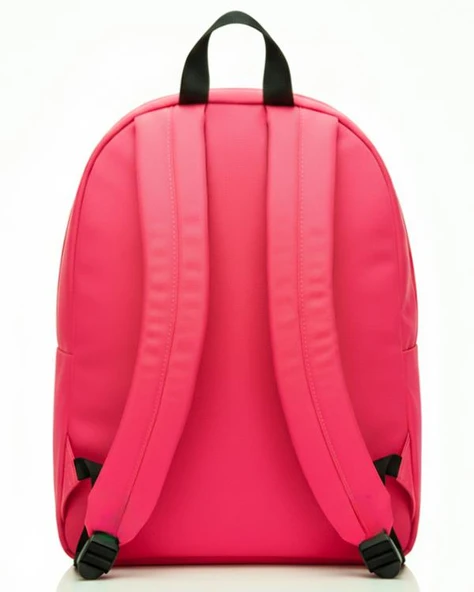 Yuga İki Gözlü Sırt Çantası Neon Pembe - Resim 3