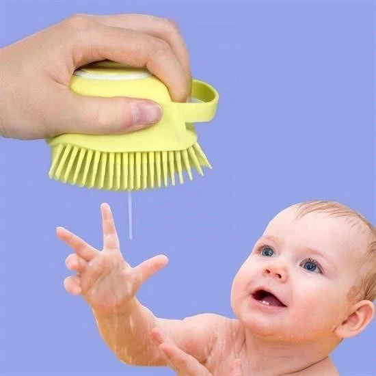 BUFFER® Yumuşak Silikon Malzemeli Esnek Jel Hazneli Masaj Fonksiyonlu Etkili Banyo Duş Kese Lifi - Resim 2