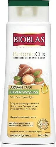Bioblas BotanicOils Argan Yağı Şampuan 500 ml x 3 Adet - Resim 2