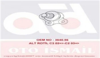 Psa Alternator Gergi Rulmanı P307 C4 P207 P1007 C2 C3 C3 II C3 Plurıel Et3j4 (1.4 16v) P301 C Elysee P30 - Alt 03366 - Resim 1