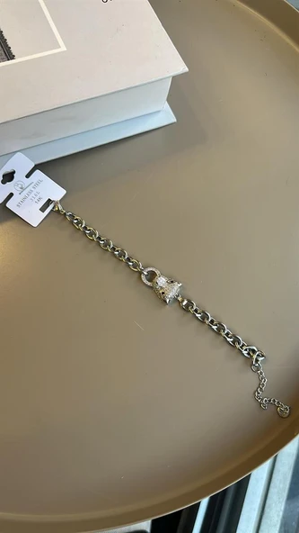 Zirkon Leopar Bileklik - Gümüş ürün görseli 1