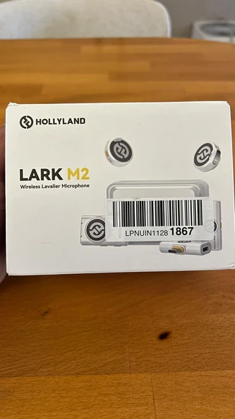 Hollyland Lark M2 Combo Kablosuz Mikrofon Sistemi | Beyaz (Outlet) ürün görseli