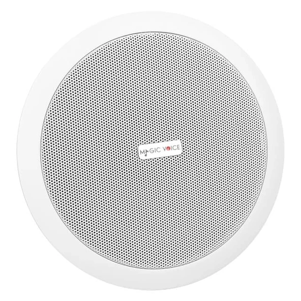 MagicVoice TPI-351 6" (16 CM) Hat Trafolu Alçıpan/Asma Tavan Tipi Hoparlör (6W RMS - MP3 USB Uyumlu) - Beyaz - Resim 3