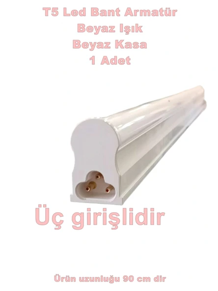 HOROZ Sigma 90cm 10W T5 Led Bant Armatür Anahtarlı 6400K BEYAZ ürün görseli