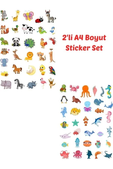 Eğlenceli Sticker Cam Duvar Laptop Telefon Etiket (A4 Sayfalar-Her birinde 27-35 Sticker) ürün görseli