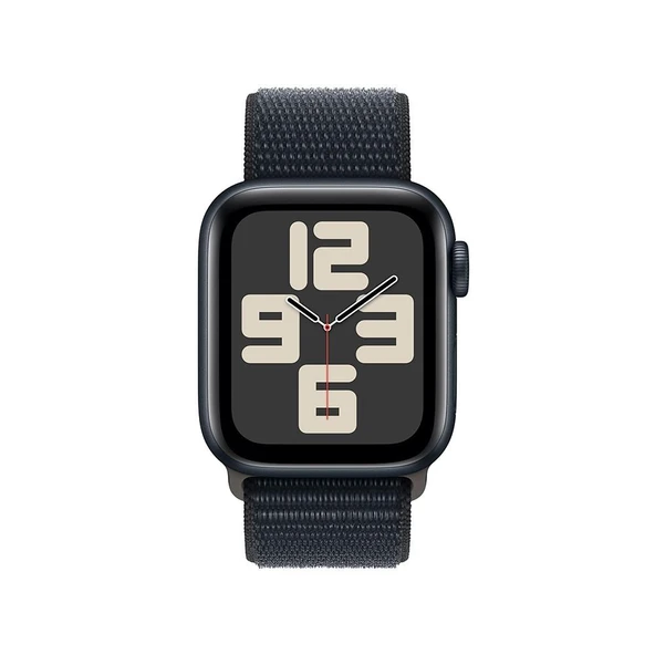 Apple Watch SE GPS 40mm Akıllı Saat Midnight Aluminium Case with Midnight Sport Loop - Resim 2