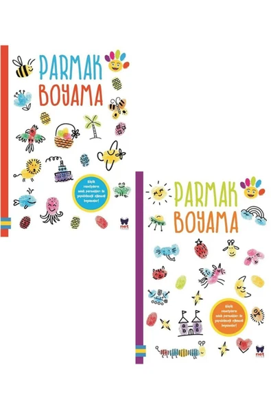 Parmak Boyama- Kırmızı Ve Mor Kitap Seti ürün görseli