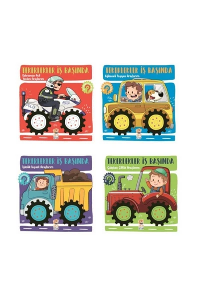 Pedagog Onaylı Hareketli Tekerler Seti 4 Kitap ürün görseli