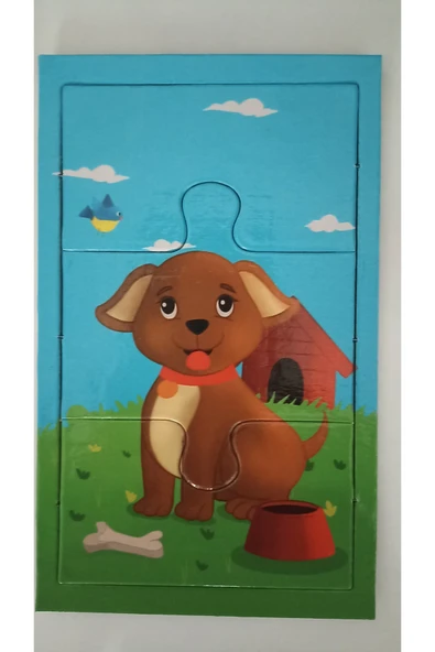 3 Parça Tek Figür Magnet Puzzle Buzdolabı ürün görseli