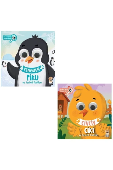 Penguen Piku - Civciv Ciki Bu Kocaman Gözler Kimin Hareketli Kitaplar 2'li Set ürün görseli