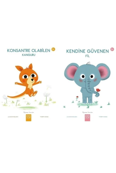 Konsantre Olabilen Kanguru / Kendine Güvenen Fil 2 Kitap Set ürün görseli