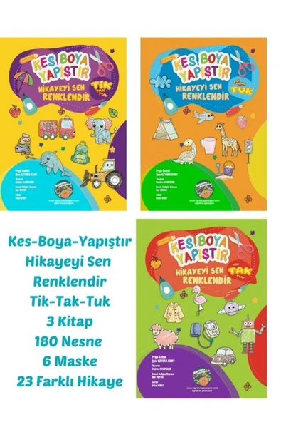 Kes Boya Yapıştır Hikayeyi Sen Renklendir- Tik Tak Tuk ürün görseli