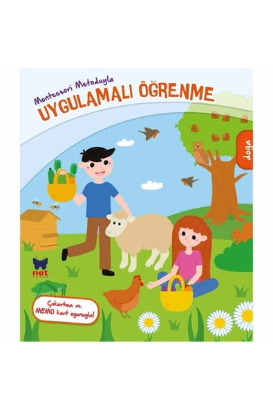 Montessori Metoduyla Uygulamalı Öğrenme - Doğa & Çıkartma Ve Memo Kart Oyunuyla! ürün görseli