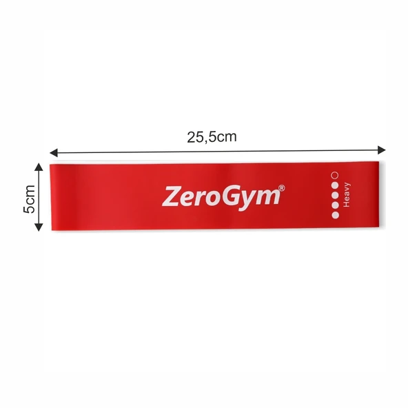 Zerogym Lbl04 Loop Bant Latex 25,5cm X 5cm 0,9mm Sert Kırmızı - Resim 3