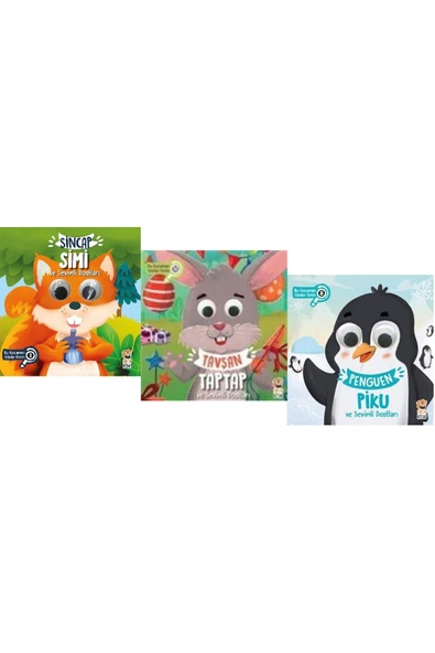 Sincap Simi + Tavşan Taptap + Penguen Piku / 3 Kitap Set ürün görseli