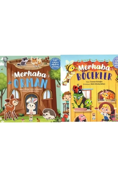 Merhaba Orman- Merhaba Böcekler Cırt Cırtlı Hikaye Kitabı ürün görseli