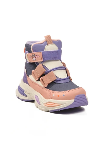 Pepino Pudra Cırlı İçi Kürklü Kız Çocuk Düz Bot - Resim 3