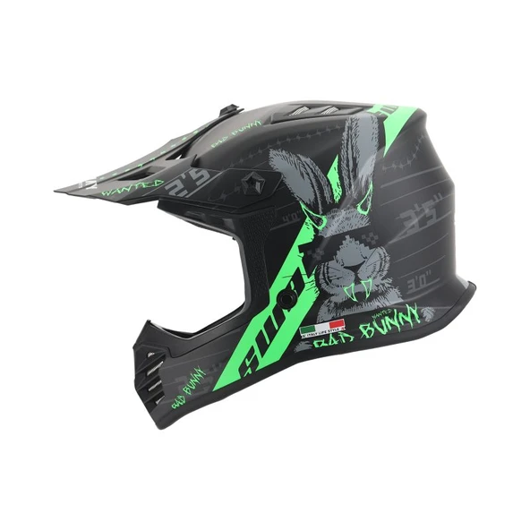 Sway Bunny Full Face Bisiklet Kaskı Sway 618 - Resim 3