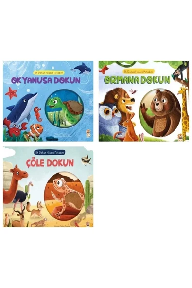 İlk Dokun Hisset Kitabım-Okyanusa Dokun-Ormana Dokun-Çöle Dokun ürün görseli