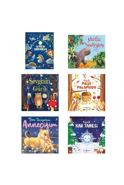 İş Bankası Kültür Yayınları Resimli Çocuk Kitabı Seti - Uyku Zamanı, Mutlu Suaygırı, Sevginin Gücü, ürün görseli
