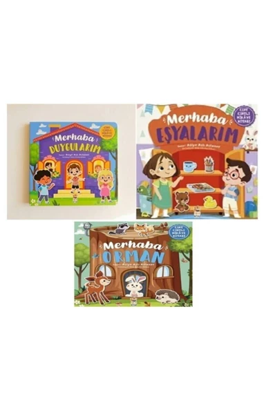 Cırt Cırtlı Kitaplar 3 Kitap Set Merhaba Orman-merhaba Eşyalarım-merhaba Duygularım ürün görseli