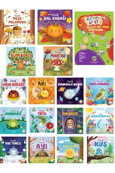 İş Kültür 16 Kitap Doğanın Eşsiz Hikayeleri- Kes Boya Yapıştır Etkinlik Kitabı Hediyeli ürün görseli