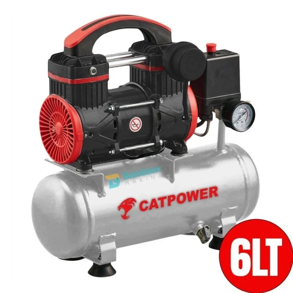 CAT1111 SESSİZ VE YAĞSIZ KOMPRESÖR 1 HP 6 LT ürün görseli