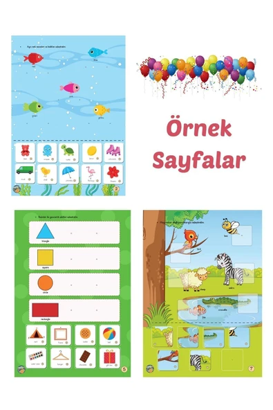 YKY İlk Kitaplarım, İngilizce Destekli- 2-3 Yaş Konuşmayı Ve Dikkati Geliştiren Cırt Cırtlı Etkinlik - Resim 6