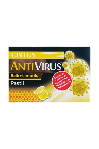 Cistus Antivirus Ballı Limonlu Pastil 10 Adet ürün görseli 1