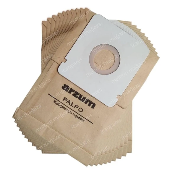 Arzum İle Uyumlu Palpo Süpürge Kağıt Toz Torbası 10 Adet ürün görseli