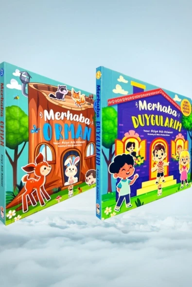 Merhaba Orman Merhaba Duygularım Cırt Cırtlı Hikaye Kitabı 2 Kitap Set ürün görseli