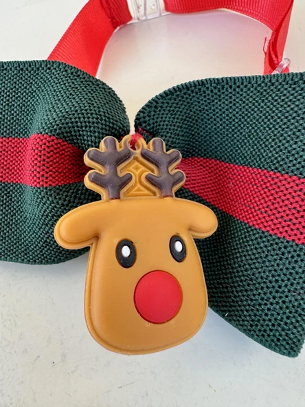 Royal Rudolph Premium Yılbaşı Köpek Papyonu | Limited Edition Luxe Aksesuar | Orta & Büyük Irklar İçin - Resim 9