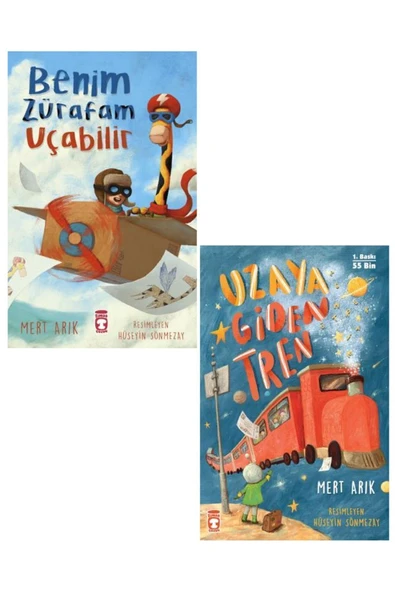 Mert Arık 2 Kitap Set / Benim Zürafam Uçabilir - Uzaya Giden Tren ürün görseli