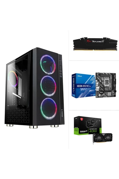 Özlenen Sistem X1 - İ5 12400F + RTX 4060 8GB + 16GB RAM + 500GB M2 SSD Masaüstü Bilgisayar ürün görseli 1