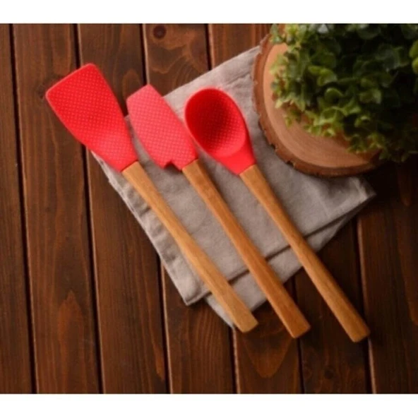 Bambum Bolly 3'lü Spatula Seti Büyük - Resim 2