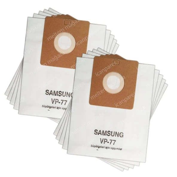 Samsung İle Uyumlu SC 41A9, SC 8280 Süpürge Kağıt Toz Torbası 10 Adet ürün görseli