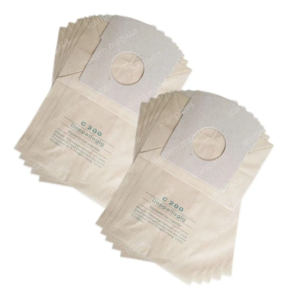 Fakir İle Uyumlu Tip E Süpürge Kağıt Toz Torbası 10 Adet ürün görseli