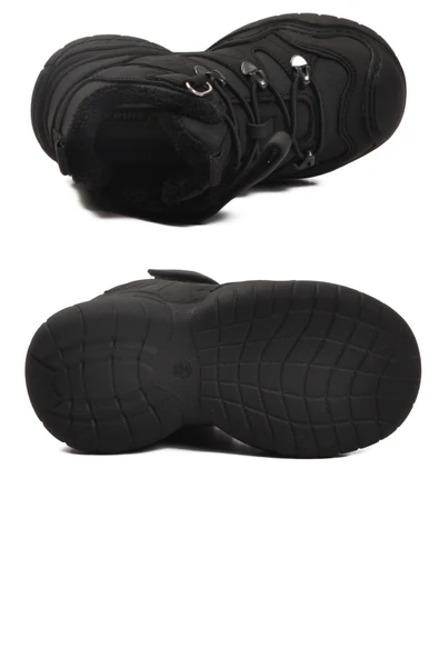 Pepino Siyah Kürklü Erkek Çocuk Düz Bot - Resim 5