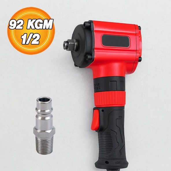 Profesyonel 1/2'' Havalı Somun Sökme Makinesi 92 KGM Güçlü Torklu Darbeli Lokma Sökücü - Resim 3