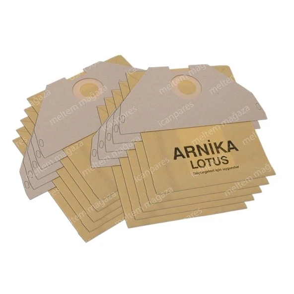 Arnica İle Uyumlu Lotus Turbo Süpürge Kağıt Toz Torbası 10 Adet ürün görseli