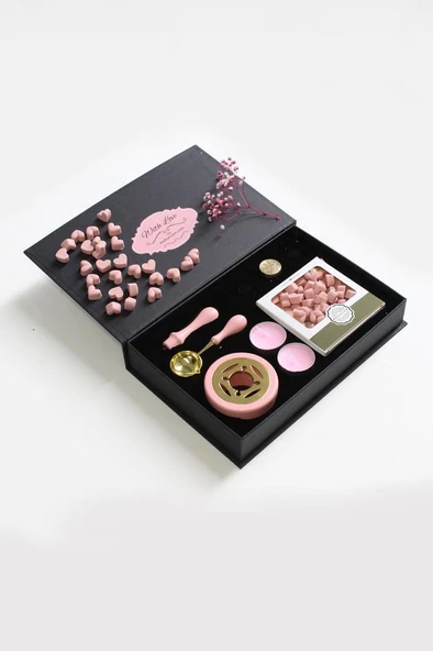 Mum Mühürü Uygulama Seti Pembe Kendin Yap Mühür Seti 7 Parça BBS1016 ürün görseli