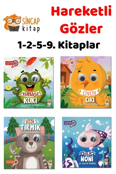 Kocaman Gözler (kedi Tırmık, Balık Noni, Civciv Ciki, Kurbağa Kuki) 4 Kitap ürün görseli