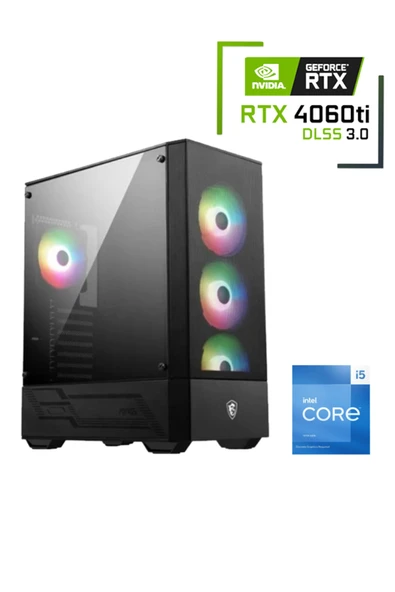 Intel Core I5 13400f / 32gb Ddr4 / 1 Tb 3300-3100 Mb /s M2 Ssd / Rtx 4060ti Oyuncu Masaüstü Pc ürün görseli 1