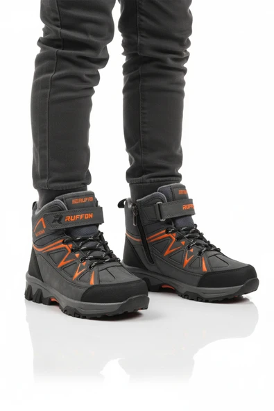 Aspor Füme Turuncu Polarlı Erkek Çocuk Sneaker Bot ürün görseli